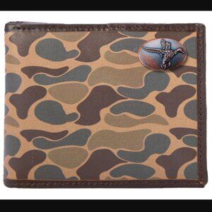 Zep-Pro Mallard Camo Bifold Old School Wallet, Men's OS - Green/Brown